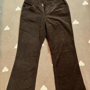 brown wide leg pants